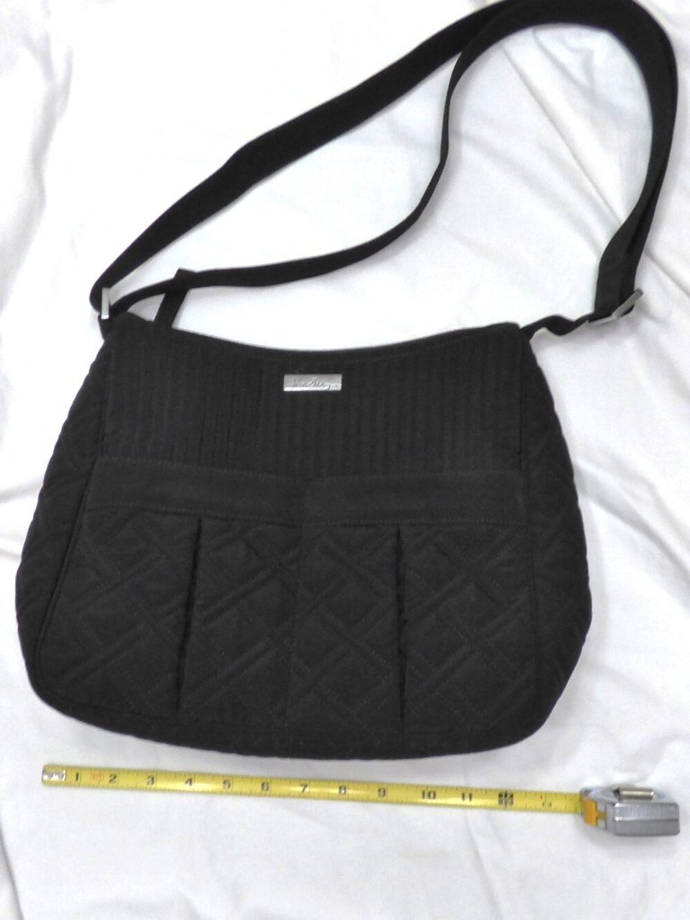 Vera Bradley Black Quilted Small Diaper Bag, NWOT